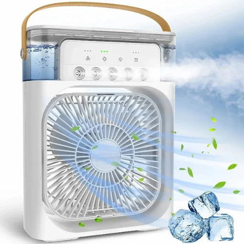 Przenośny Klimatyzator USB 3w1 | Wentylator + Nawilżacz + Chłodzenie Powietrza RG