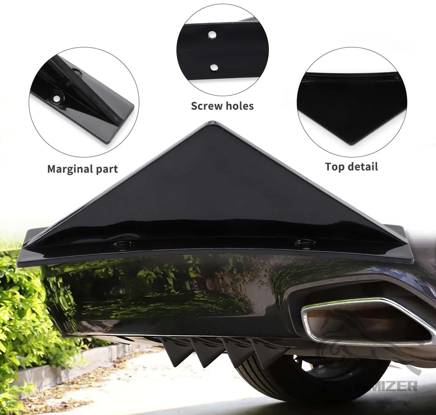 Zderzak tylny Shark Fins do Ford Mustang 2005-2021