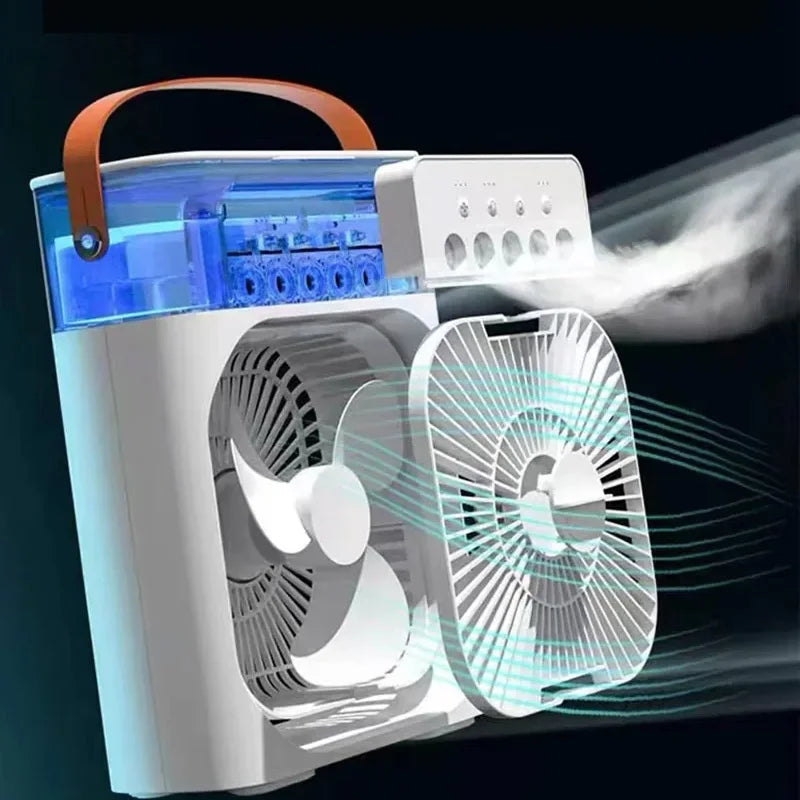 Przenośny Klimatyzator USB 3w1 | Wentylator + Nawilżacz + Chłodzenie Powietrza RG
