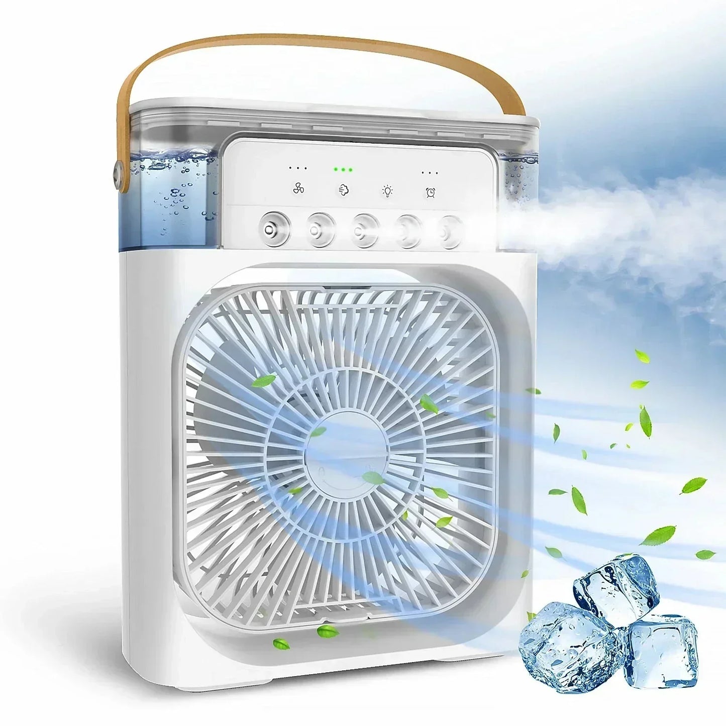 Przenośny Klimatyzator USB 3w1 | Wentylator + Nawilżacz + Chłodzenie Powietrza RG